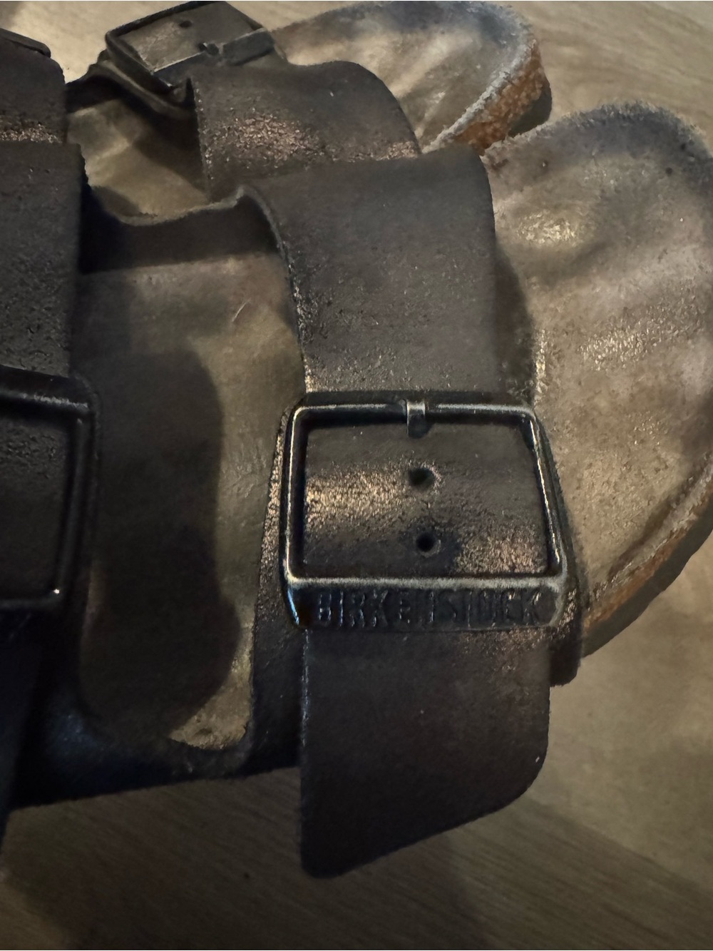 Birkenstock Black Double Buckle Sandals - Picture 6 of 6